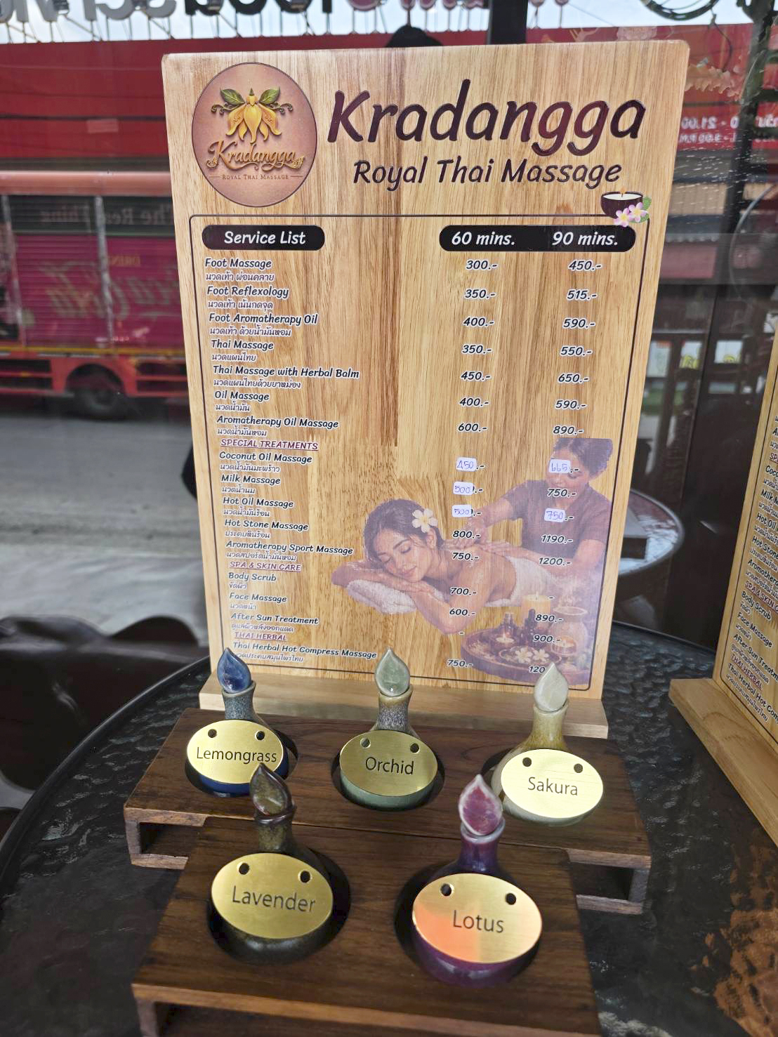 Massages Menu Kradangga Royal Thai Massage Massages Menu Kradangga Royal Thai Massage - Authentic Spa Patong