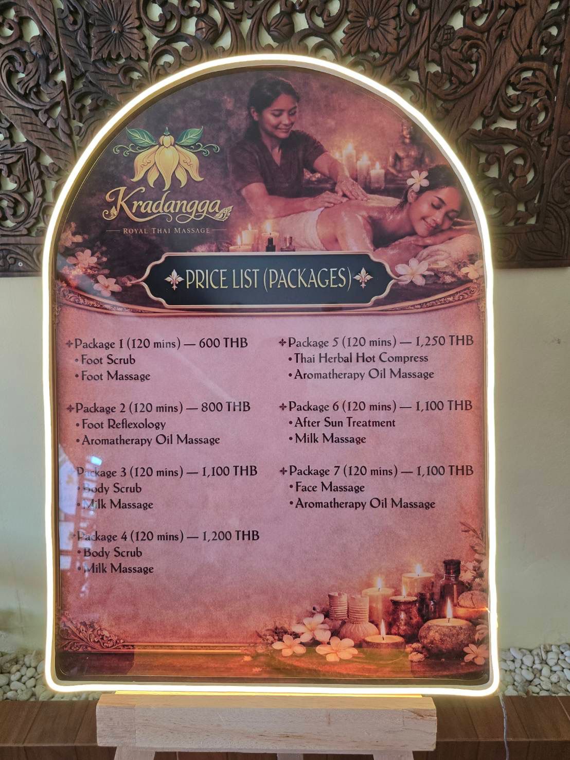 Signature Massage Package Menu Kradangga Royal Thai Massage Nanai Road Signature Massage Package Menu Kradangga Royal Thai Massage - Authentic Massage Nanai Road