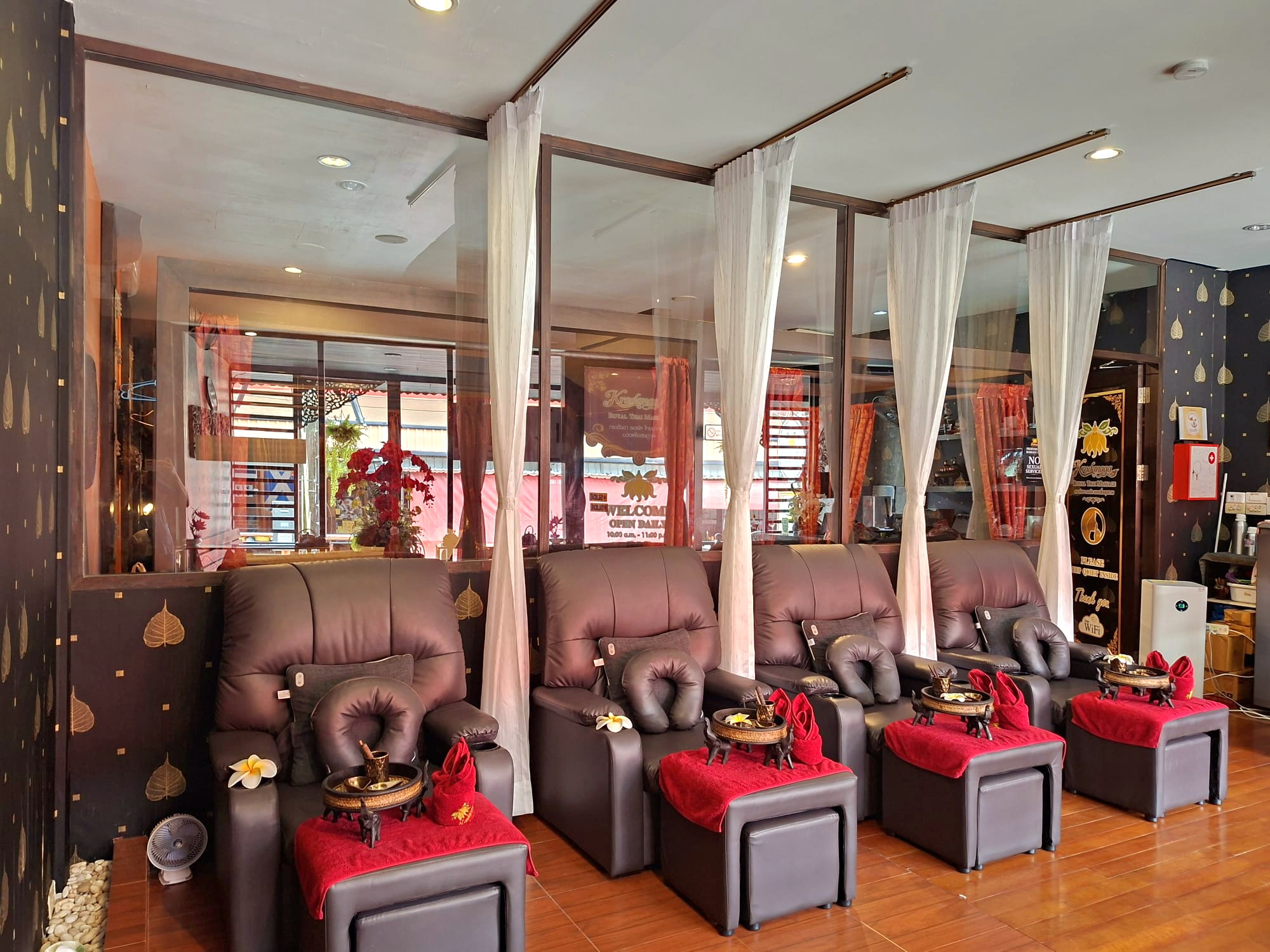 Curtains of Massage Chairs - Kradangga Royal Thai Massage Nanai Road Patong Phuket